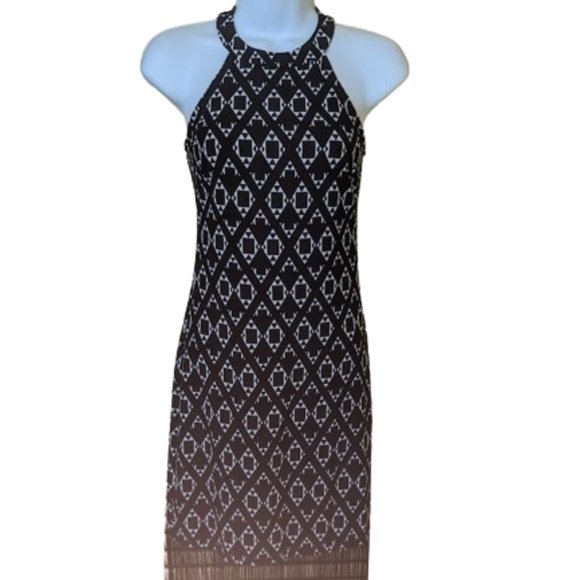 Unique Fabulous H&M COACHELLA Halter Evening Dress with Long Shag Size 2 - Picture 4 of 11